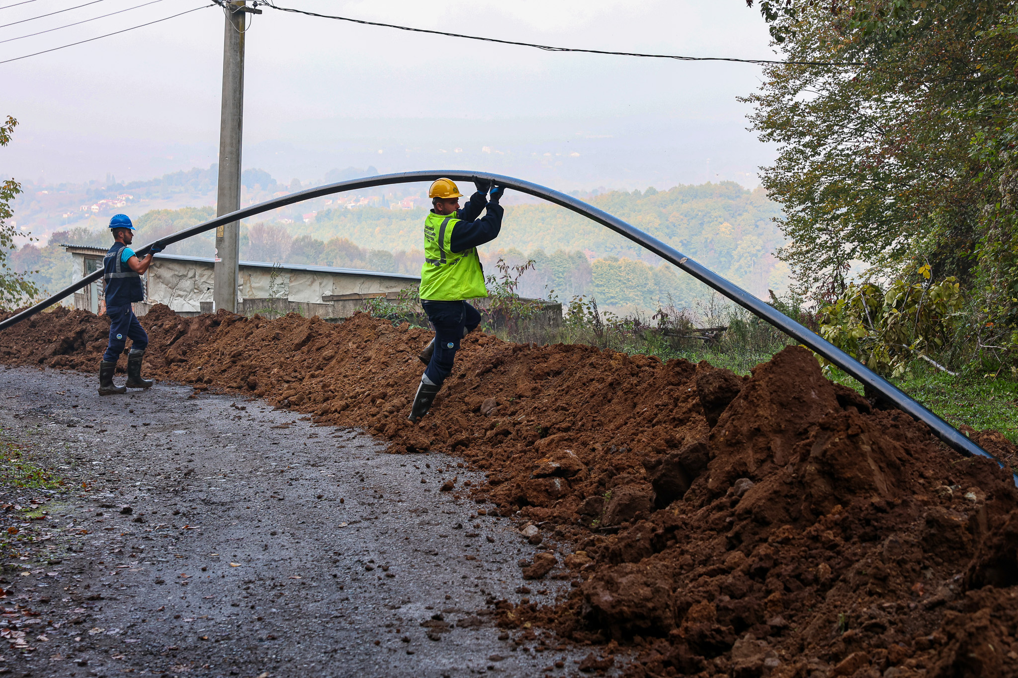 2 bin 800 metrelik hat ile Hendek Yarıca’nın içme su geleceği teminat altında