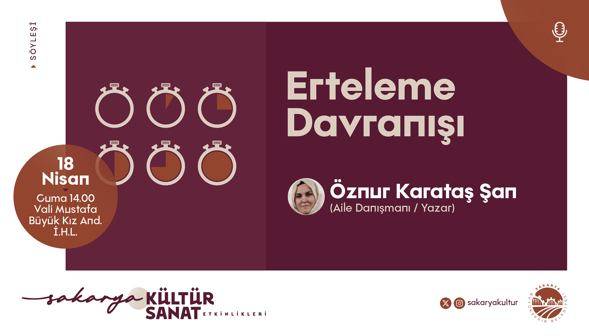 Büyükşehir kültür sanat etkinliklerinde Nisan takvimi belli oldu
