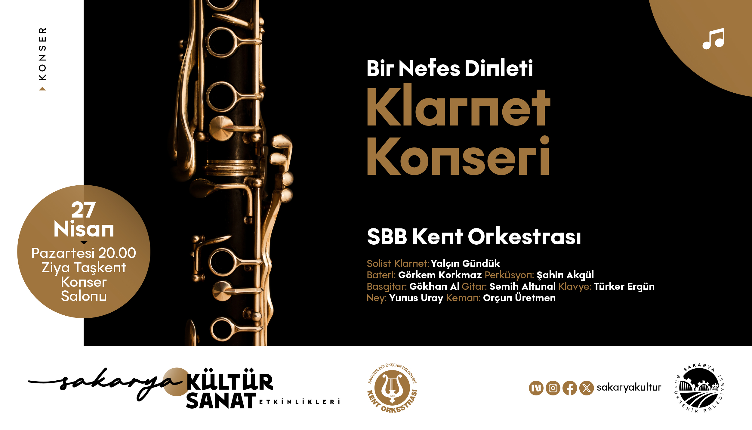 Kent Orkestrası’ndan “Bir Nefes Dinleti” klarnet konseri
