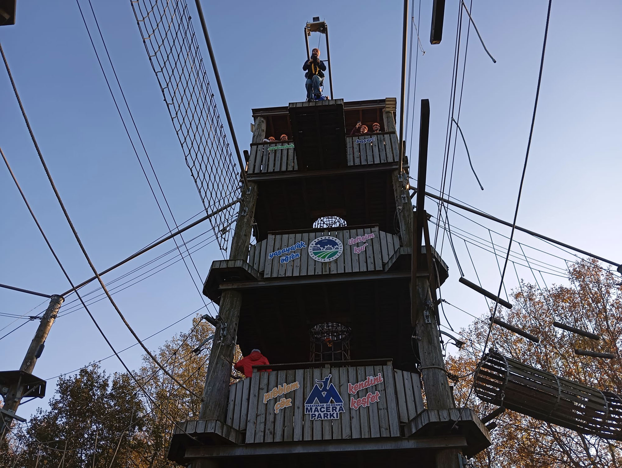 Macera Parkı’nda adrenalini ve eğlenceyi bir arada yaşadılar