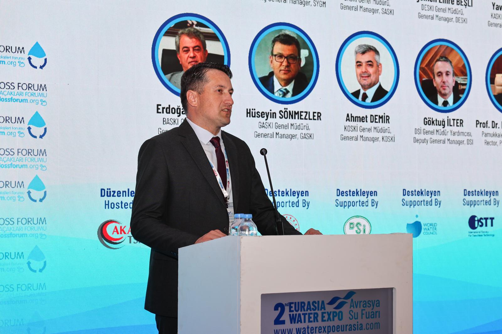 SASKİ Genel Müdürü Sakallıoğlu İstanbul’daki su fuarında: “Tek kaygımız suyun geleceğidir” 