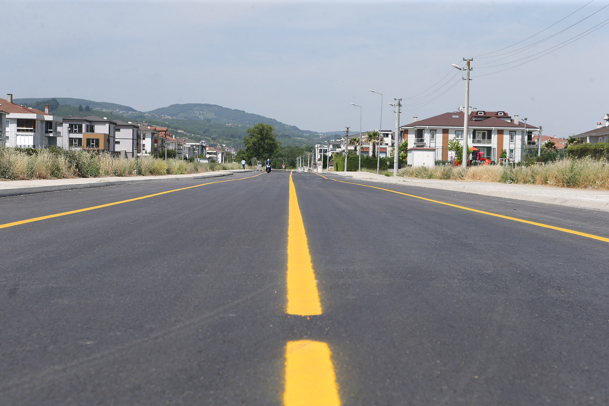 Caddeler renklendi: Amaç trafik güvenliği artırmak