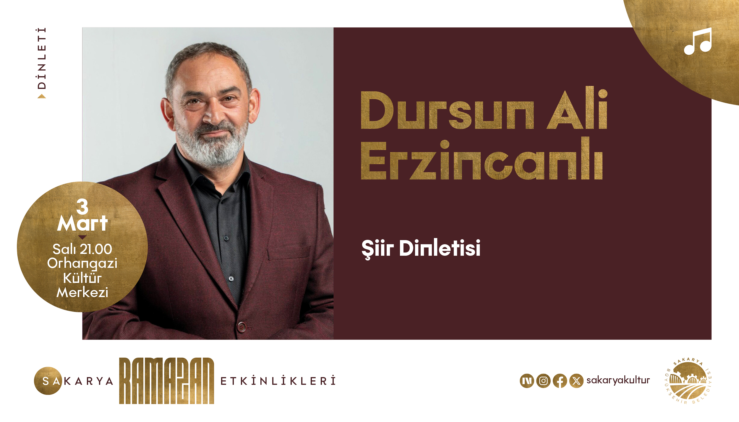 Ramazan takvimine Dursun Ali Erzincanlı konuk oluyor