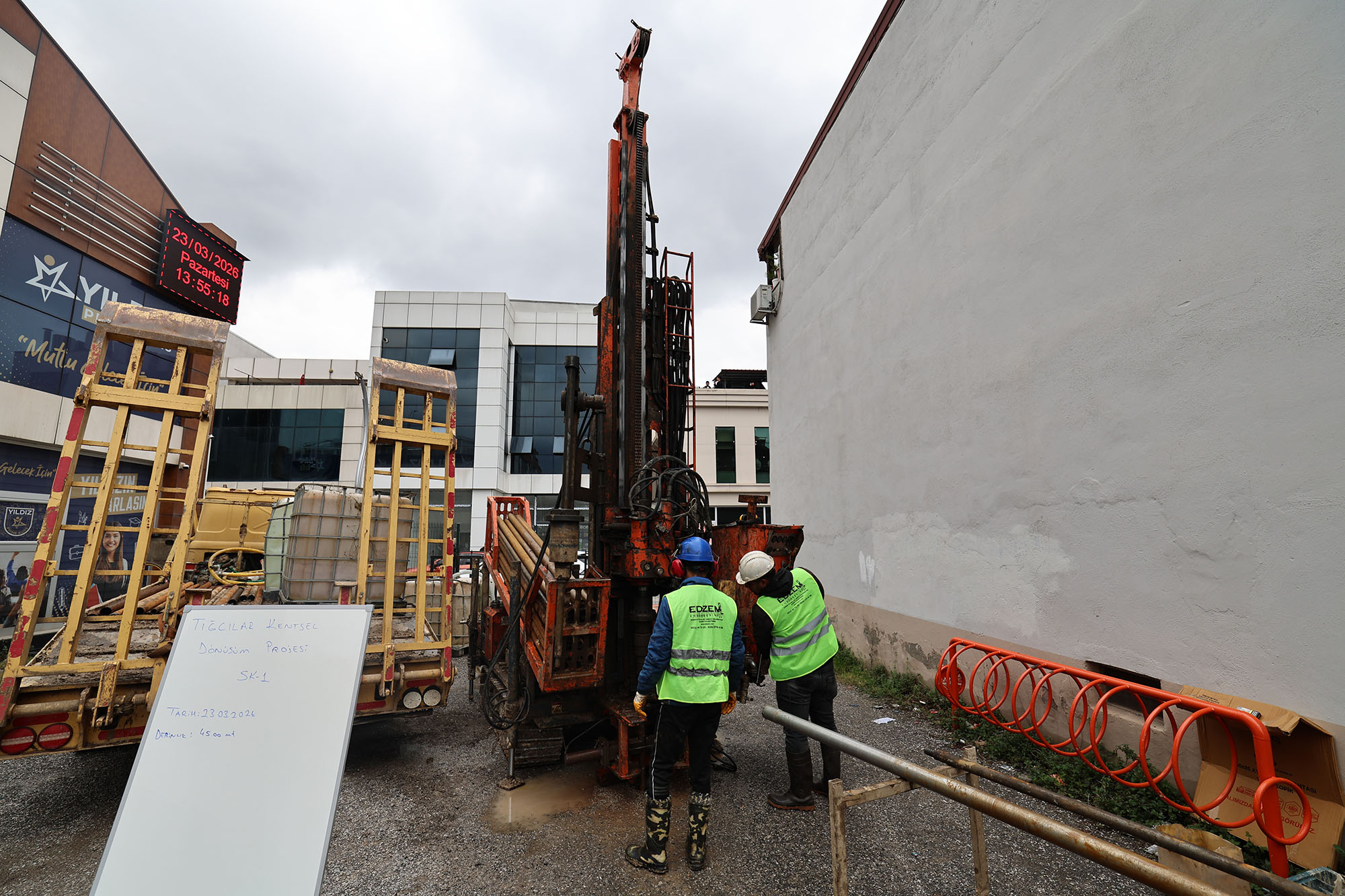 Tığcılar’da kentsel dönüşüm sondaj çalışmalarıyla başladı