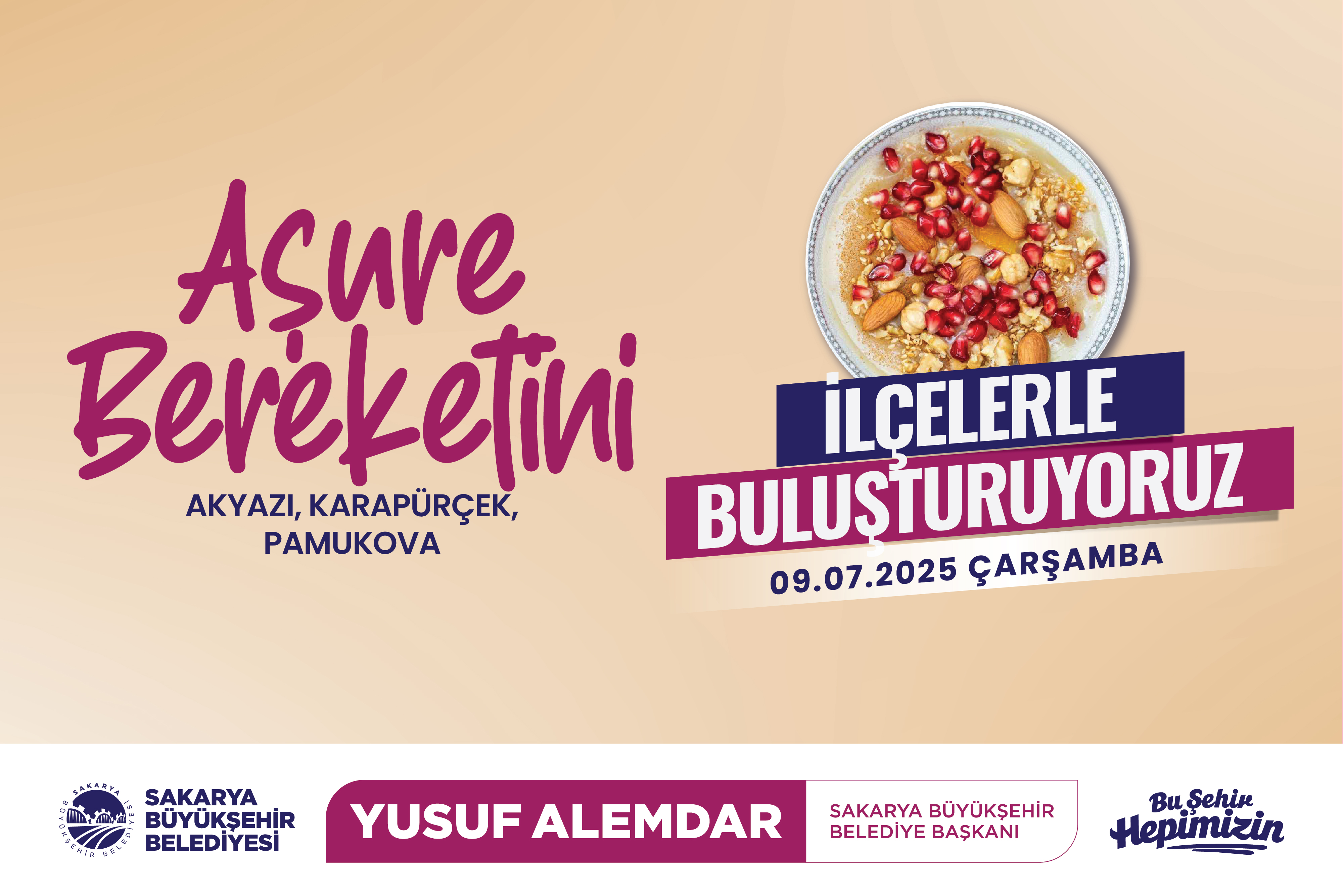 Büyükşehir Muharrem Ayı aşure bereketini şehrin 16 ilçesine taşıyacak 