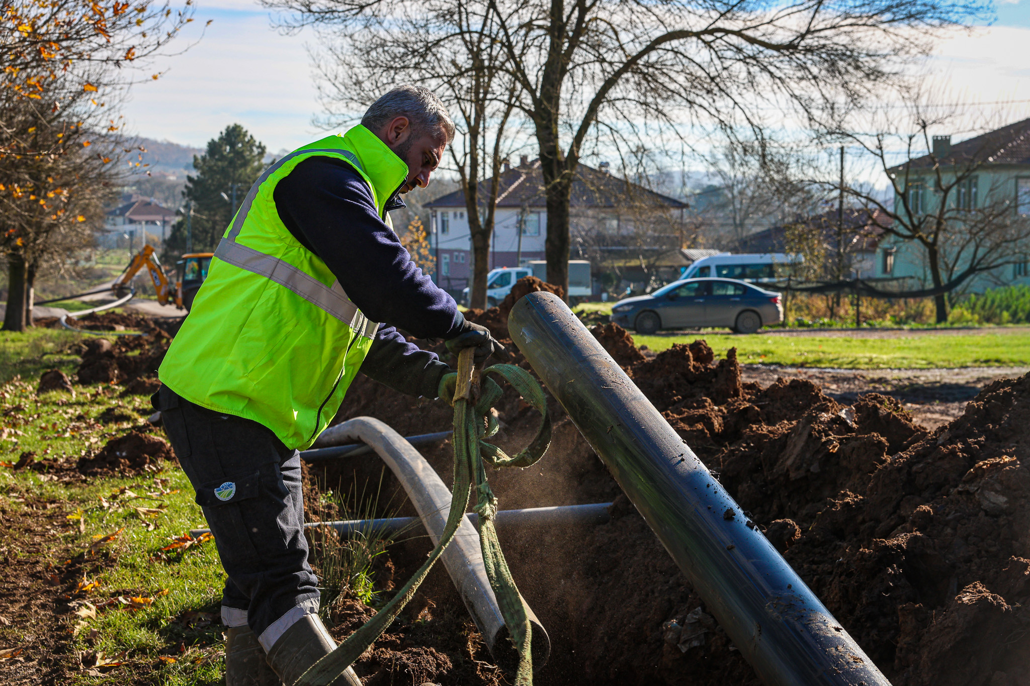 5 kilometrelik yeni hat Söğütlü Yeniköy’ün içme su geleceğinin teminatı olacak