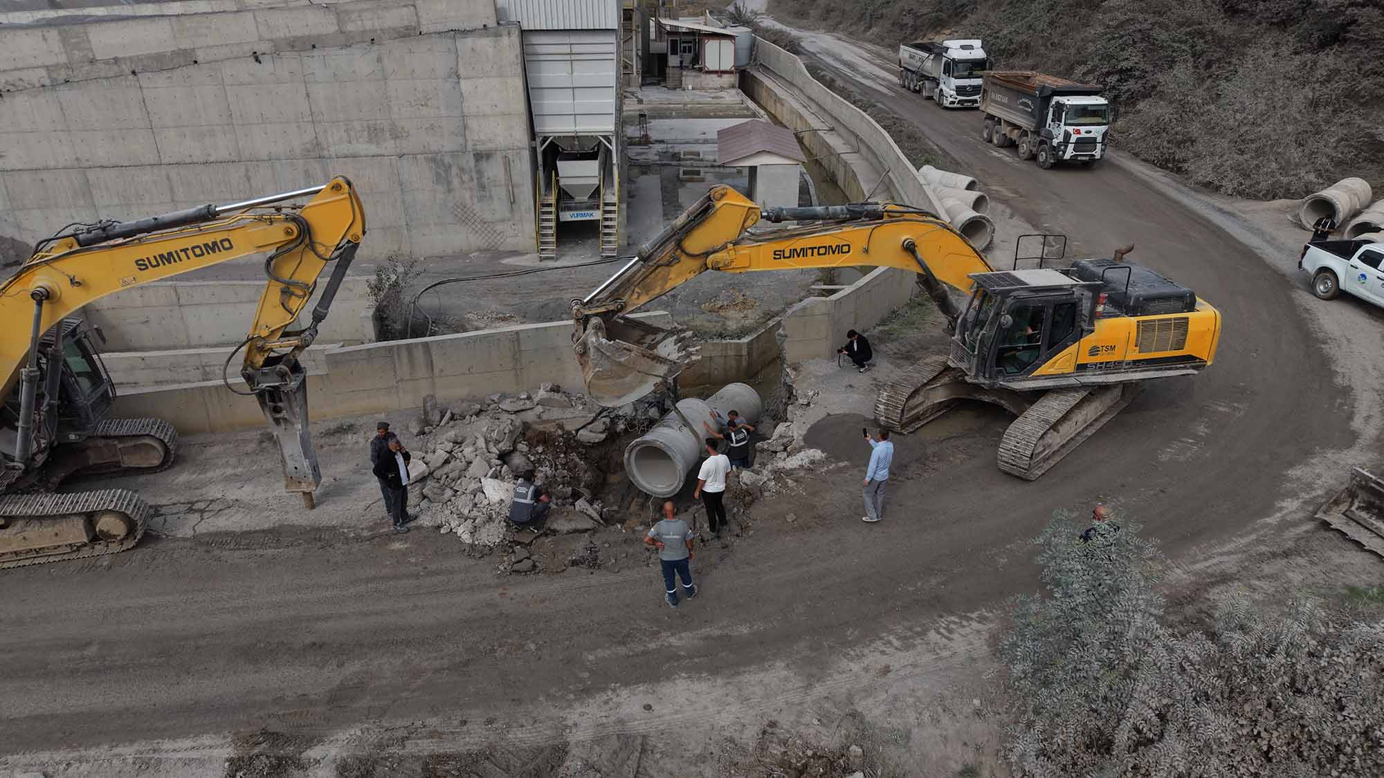 Büyükşehir’den Değirmencik’te yaşanan taşkın sorunlarına kalıcı çözüm