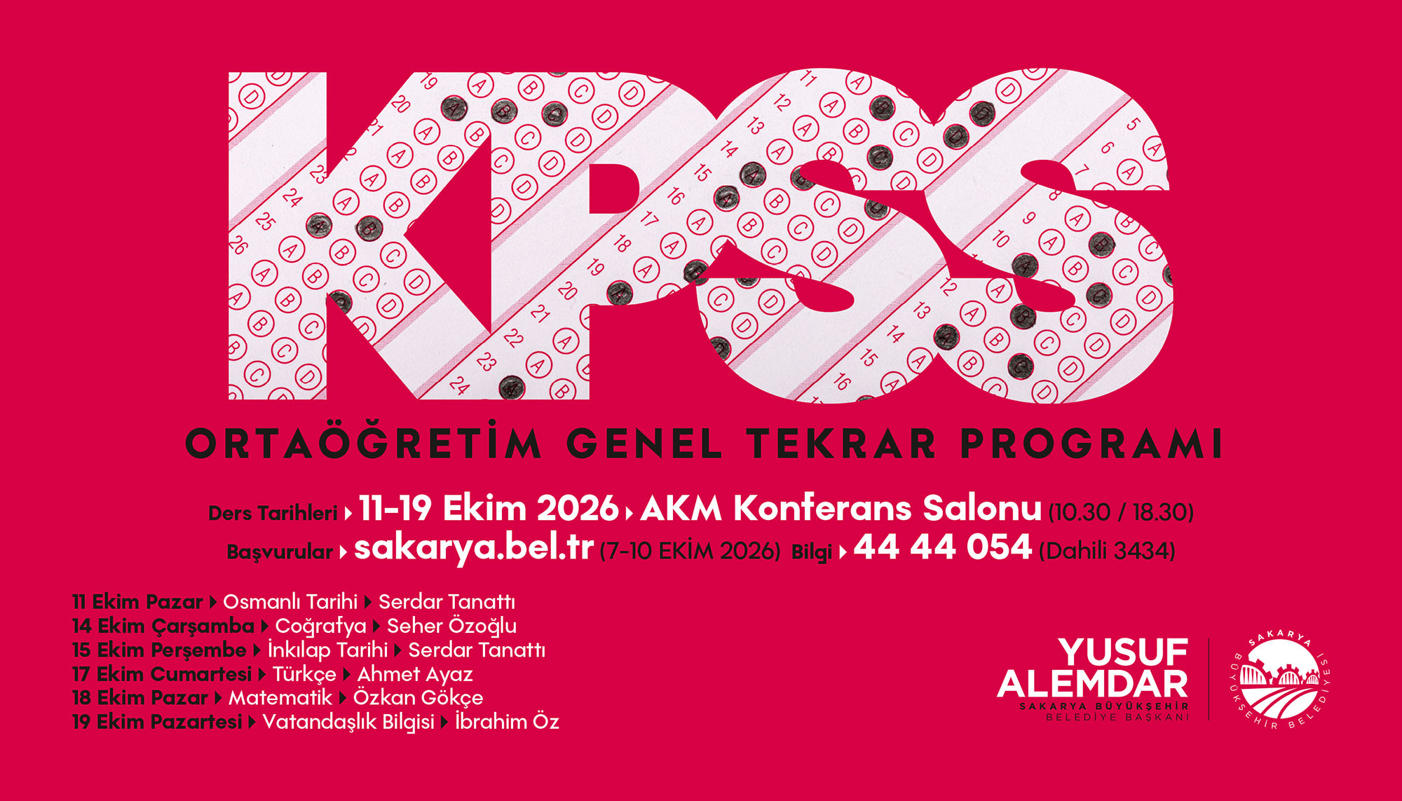 KPSS Ortaöğretim adayları için Genel Tekrar Programı başlıyor