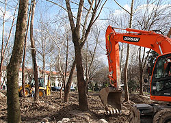 Şemsiyeli Park'ta Çalışmalar Başladı