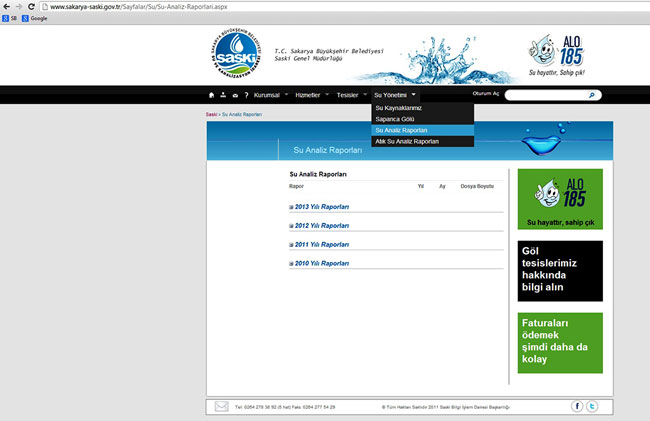 Çeşme Suyunda Sakarya Farkı