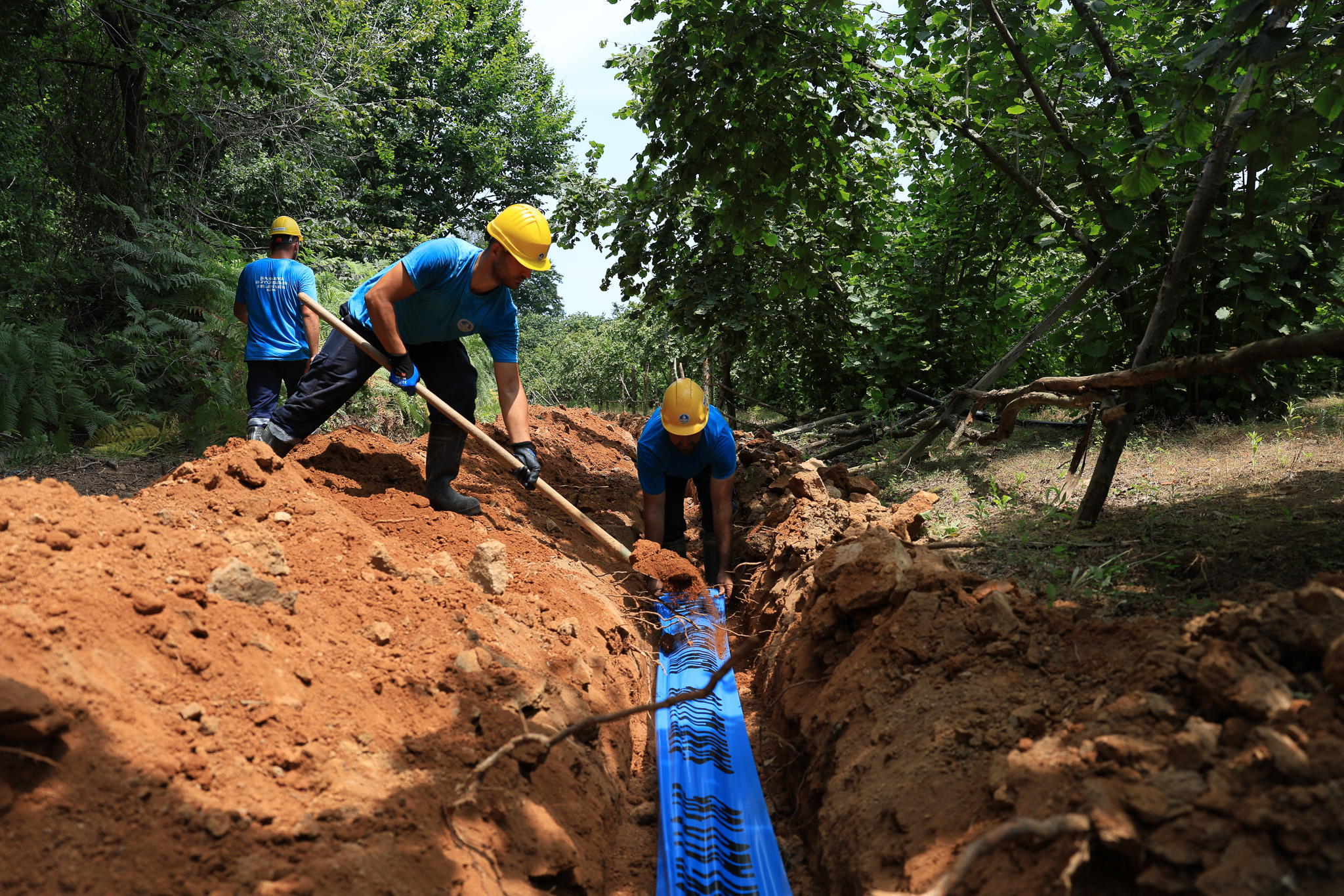 Aziziye Mahallesi’nin yeni içme suyu hattında çalışmalar tamamlandı
