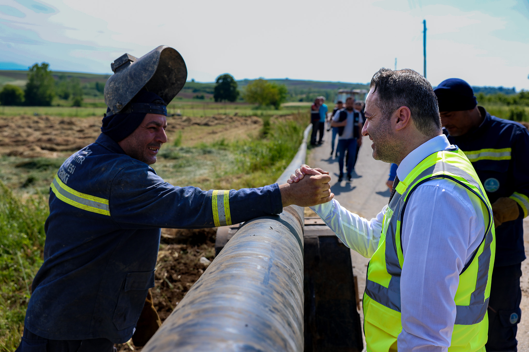 İki ilçenin 9 mahallesini kesintisiz içme suyuyla buluşturacak projede son adım