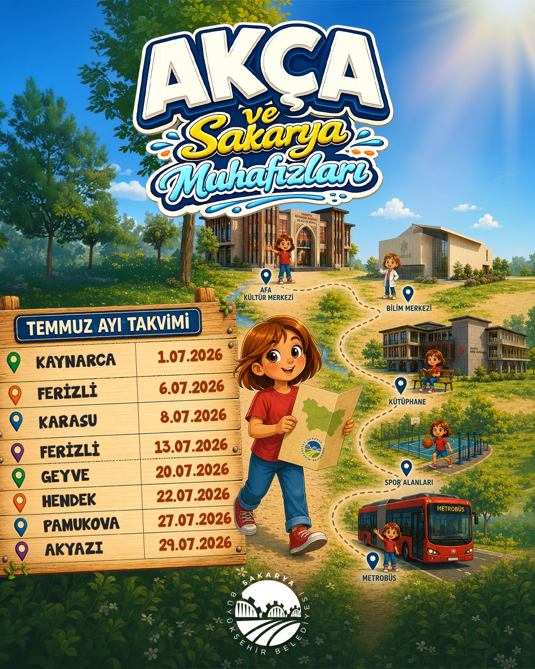 Yaz tatili Büyükşehir’le daha eğlenceli