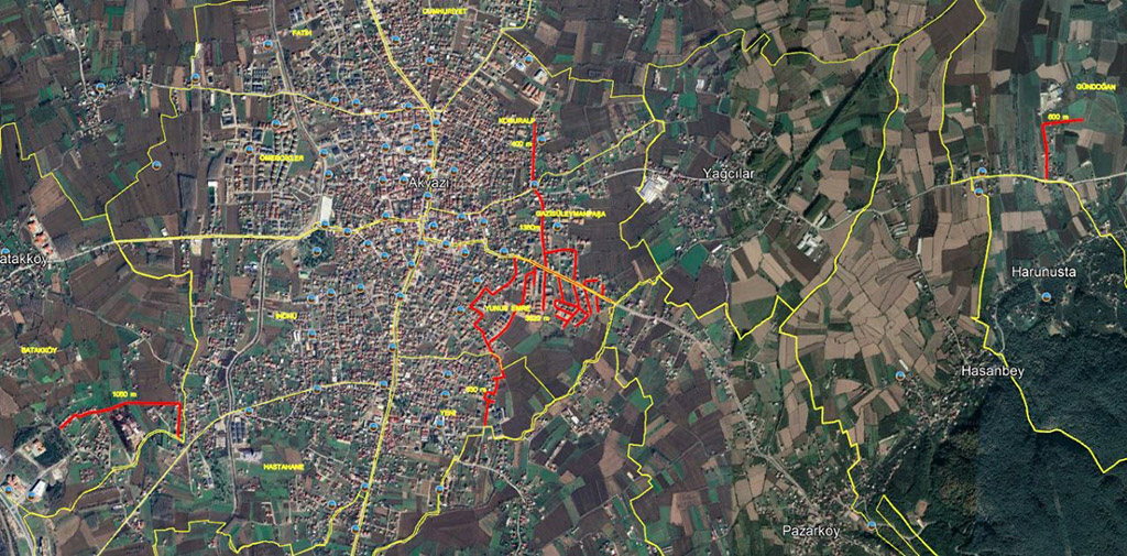 Akyazı’da 6 mahalleye 8 kilometrelik yeni hat