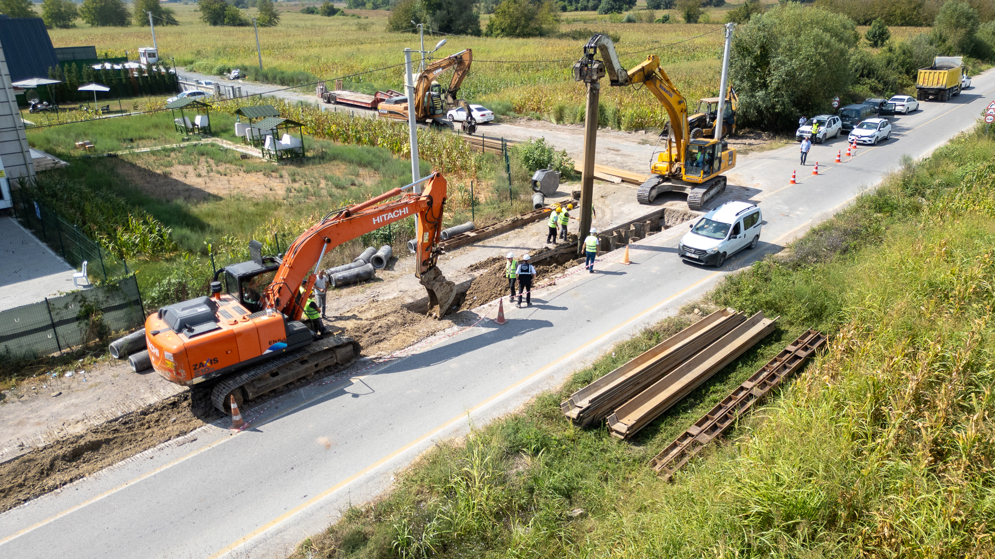 Söğütlü’nün atık su ve içme suyu projesinde çalışmalar hız kazandı