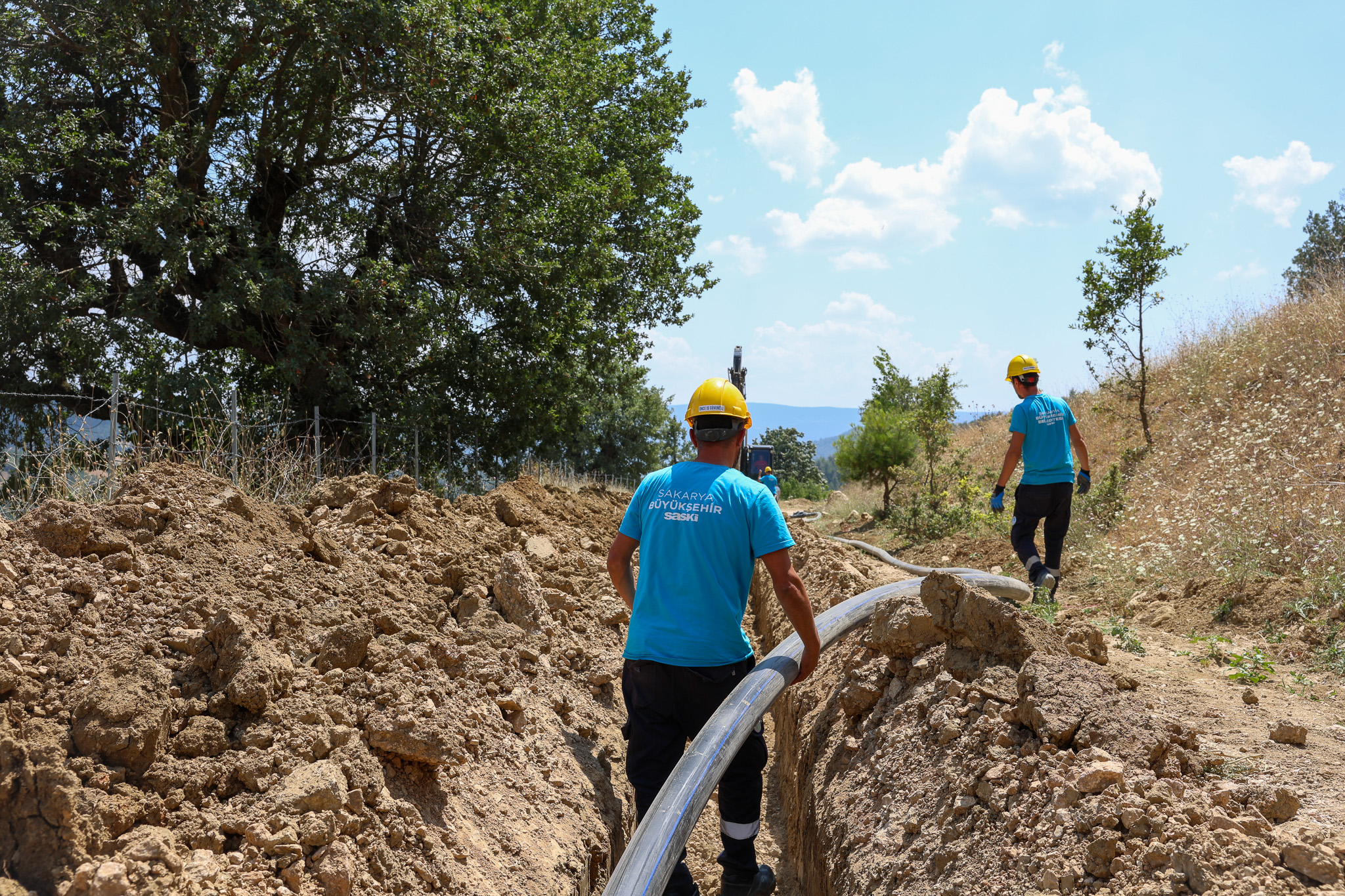 Hark Mahallesi’nin 2 bin metrelik yeni içme suyu hattında sona gelindi
