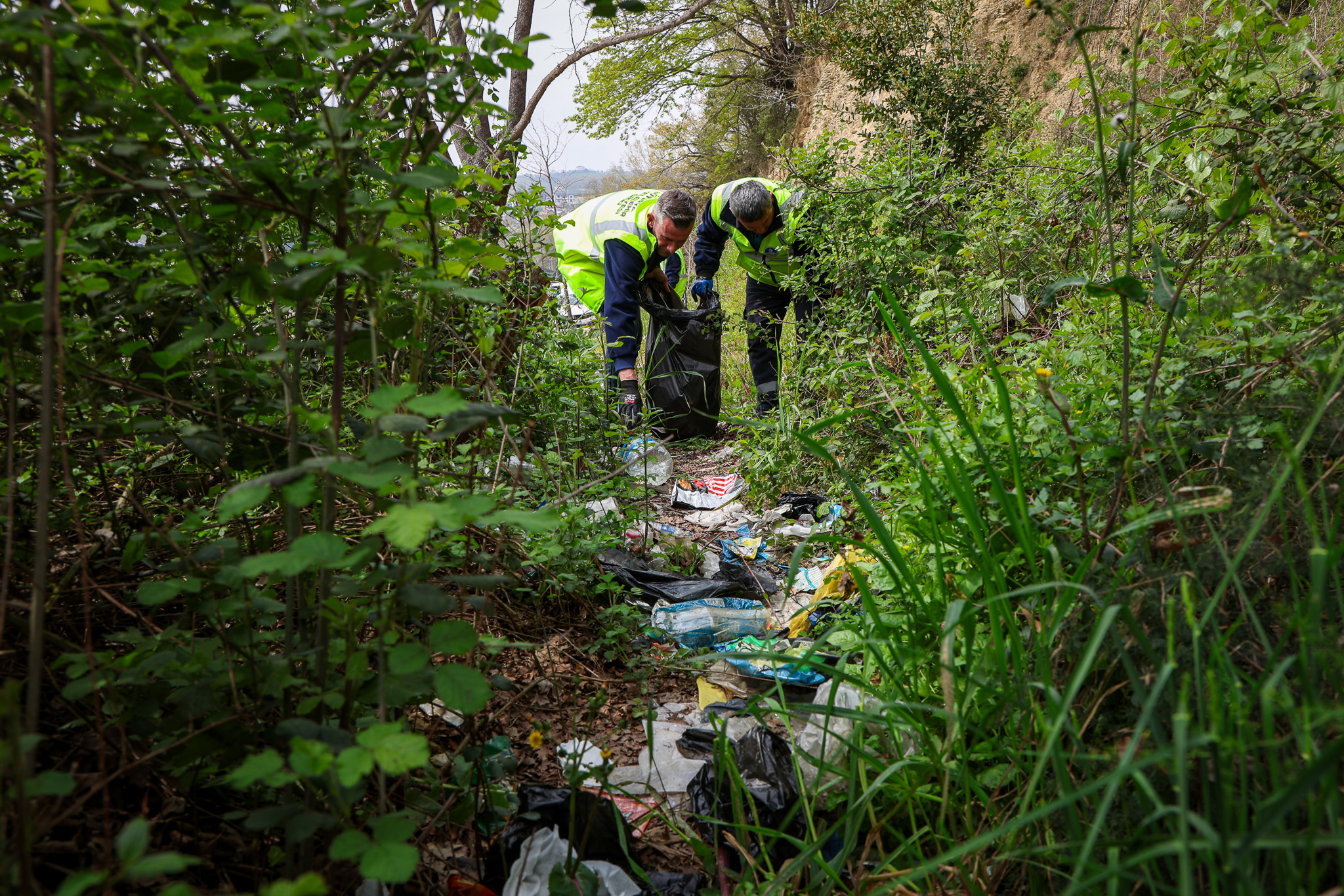 Sapanca Gölü’nün her bir karışı Büyükşehir’in takibinde: Tonlarca atık topladılar…