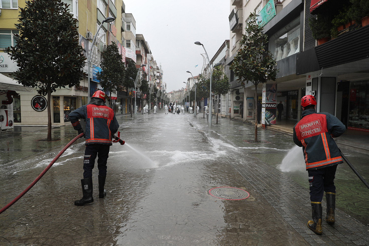 Şehir Merkezinde dezenfekte seferberliği