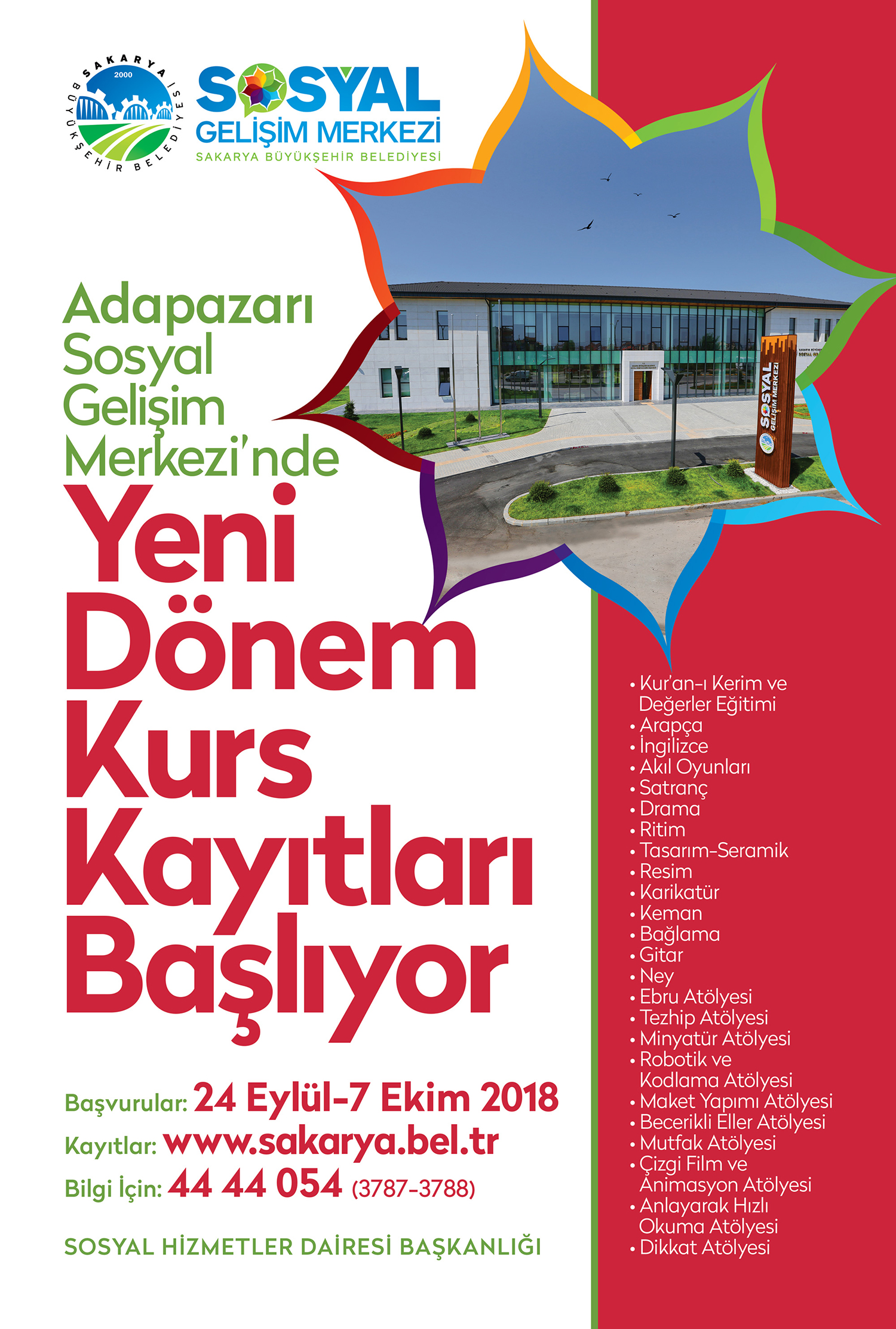 SGM’ler ve Macera Park’ta kayıtlar başlıyor