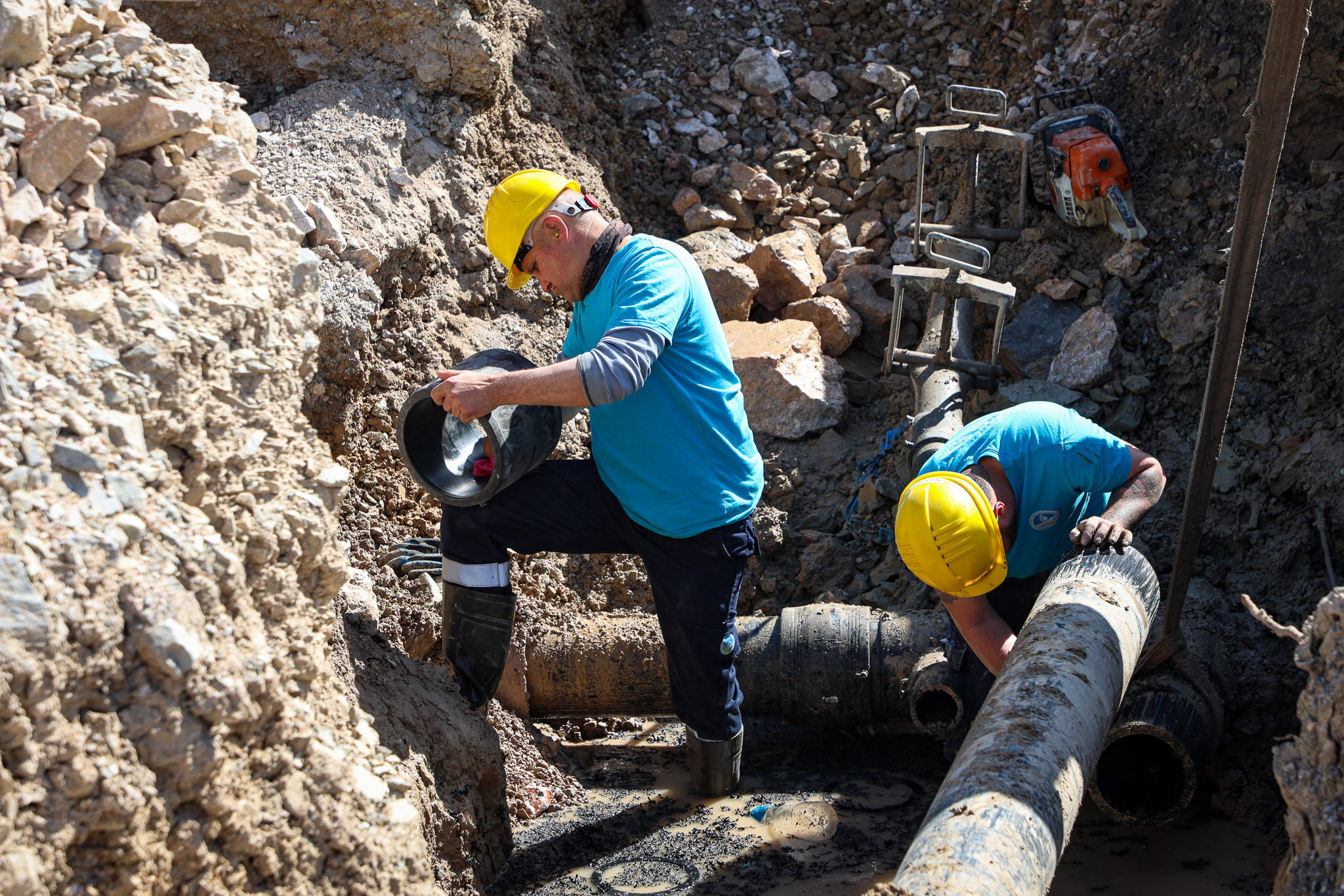 Yazlık’ın trafik yükünü azaltacak yola SASKİ’den güçlü altyapı desteği
