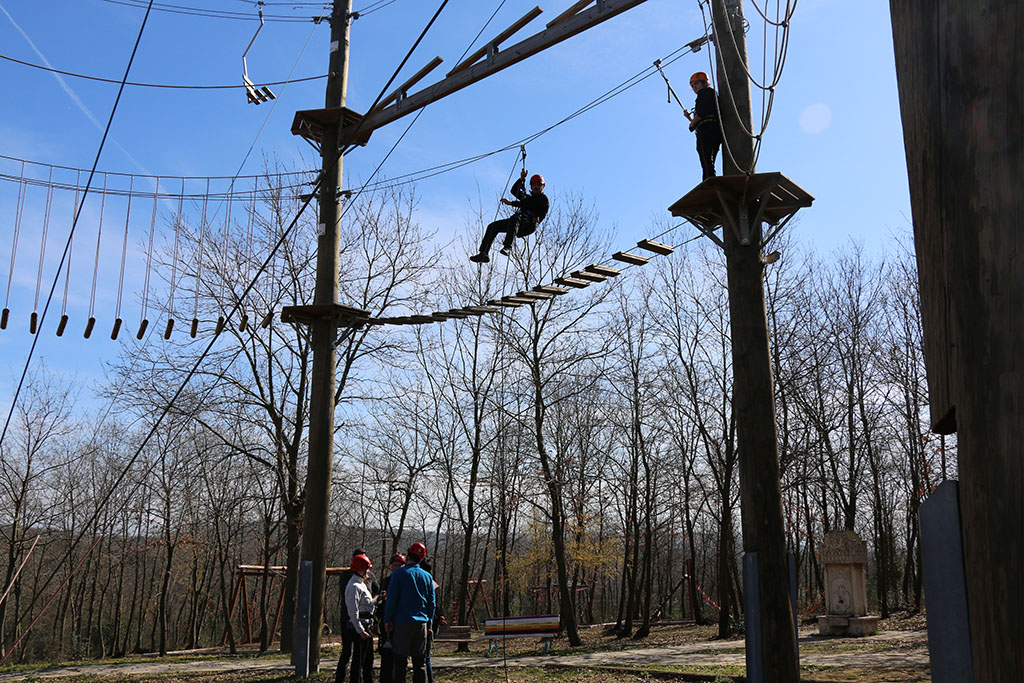 Parkurda bu sefer eğitmenler vardı