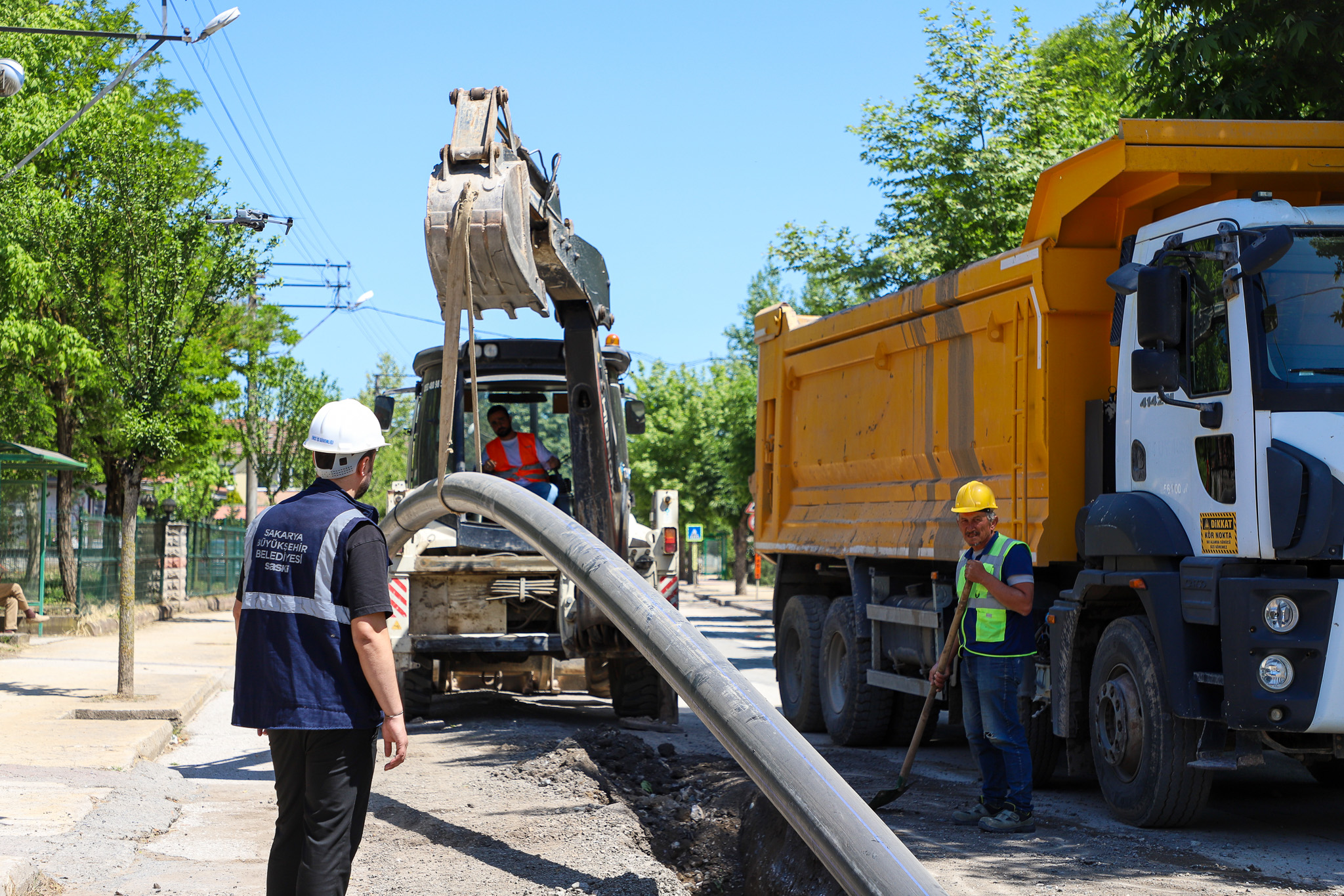 Söğütlü’nün atık su ve içme suyu projesinde çalışmalar hız kazandı