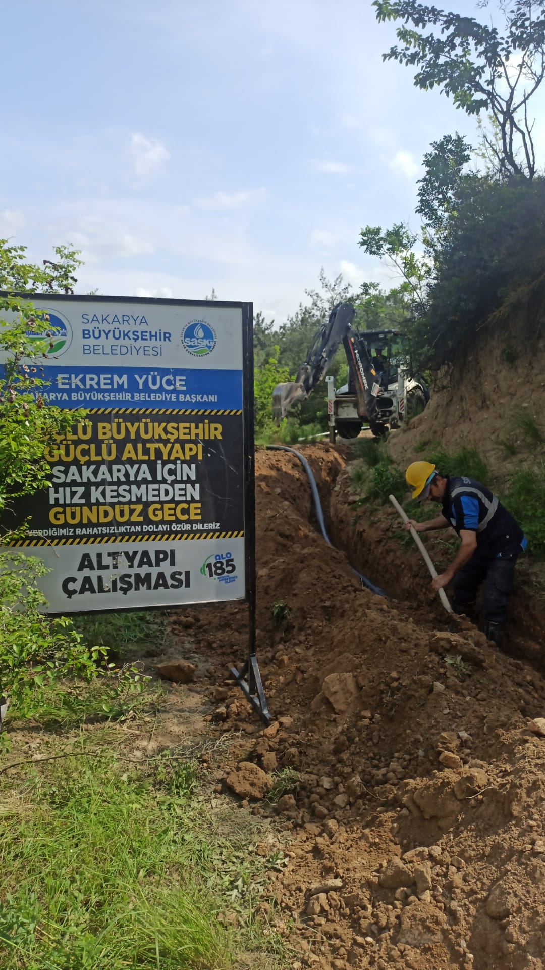 Büyükşehir Belediyesi’nden Karasu Aziziye Mahallesi’ne yeni içme suyu hattı