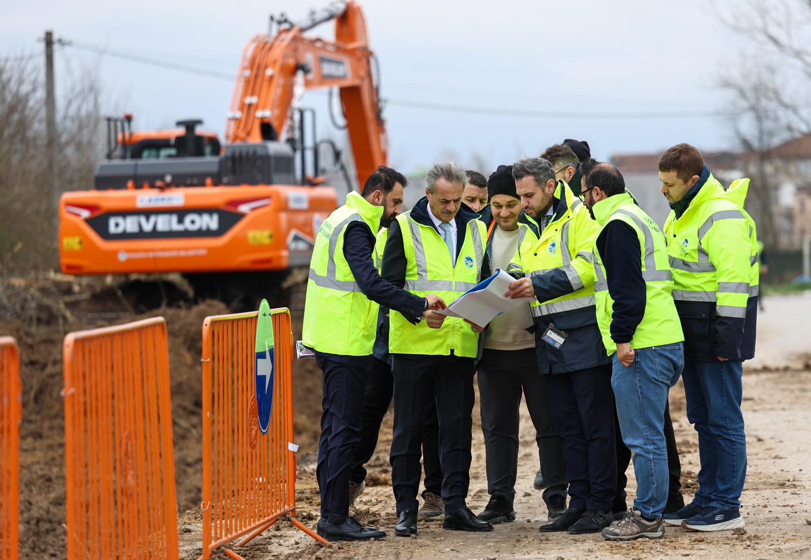 Yazlık Kavşağı’nda trafik yükünü hafifletecek duble yolda çalışmalar başladı