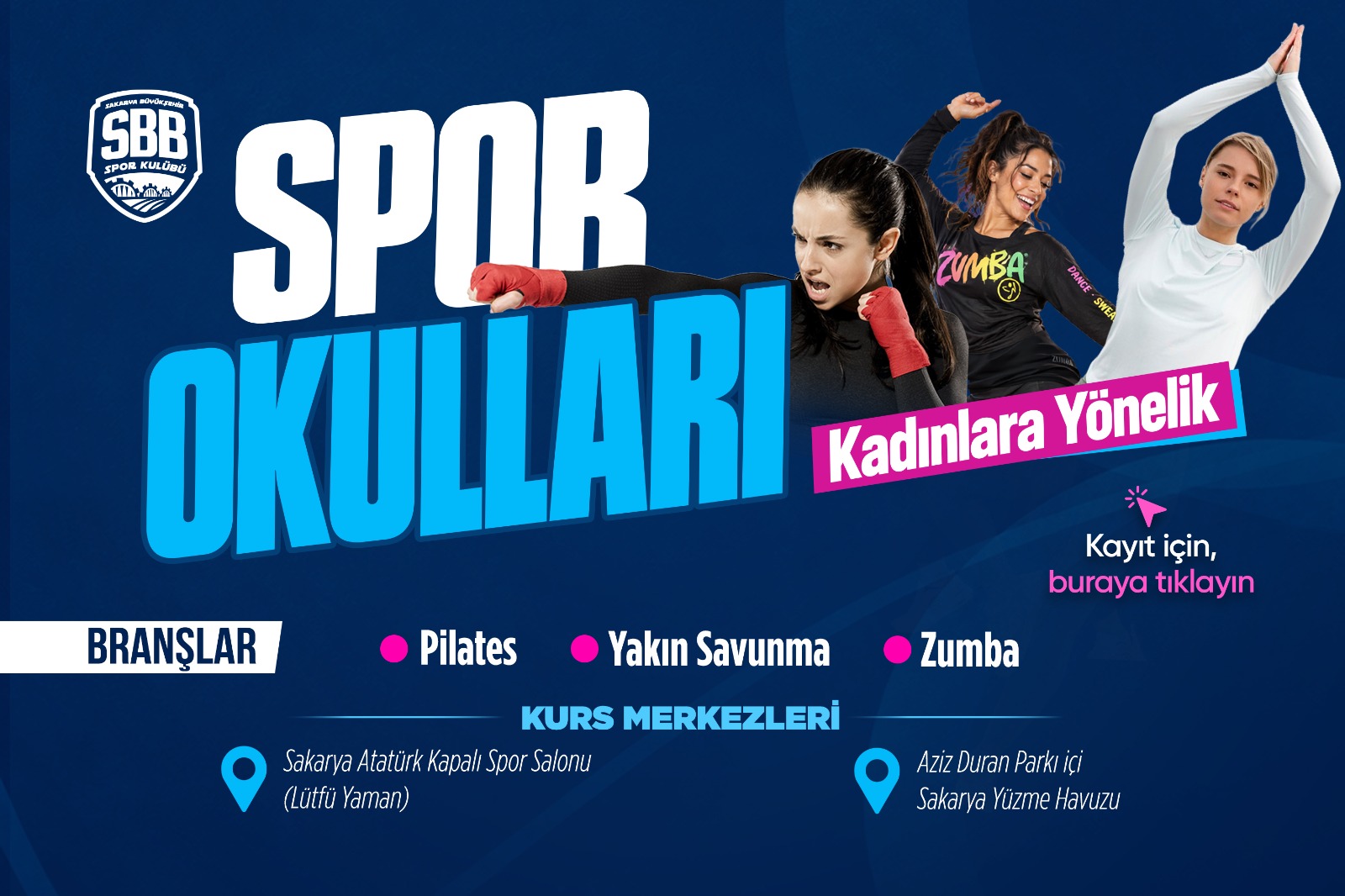 Kadınlar için spor okullarında yeni dönem başvuruları başladı