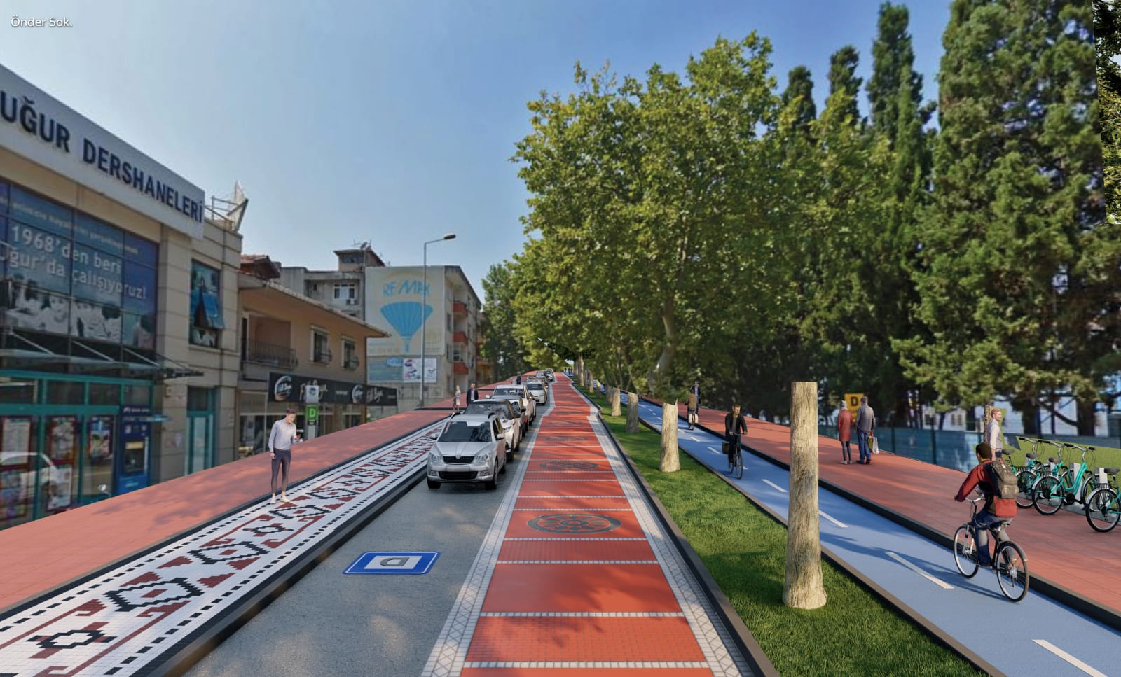 Çark Caddesi'ne dekoratif dokunuşlar: Yeni yüzüne kavuşuyor