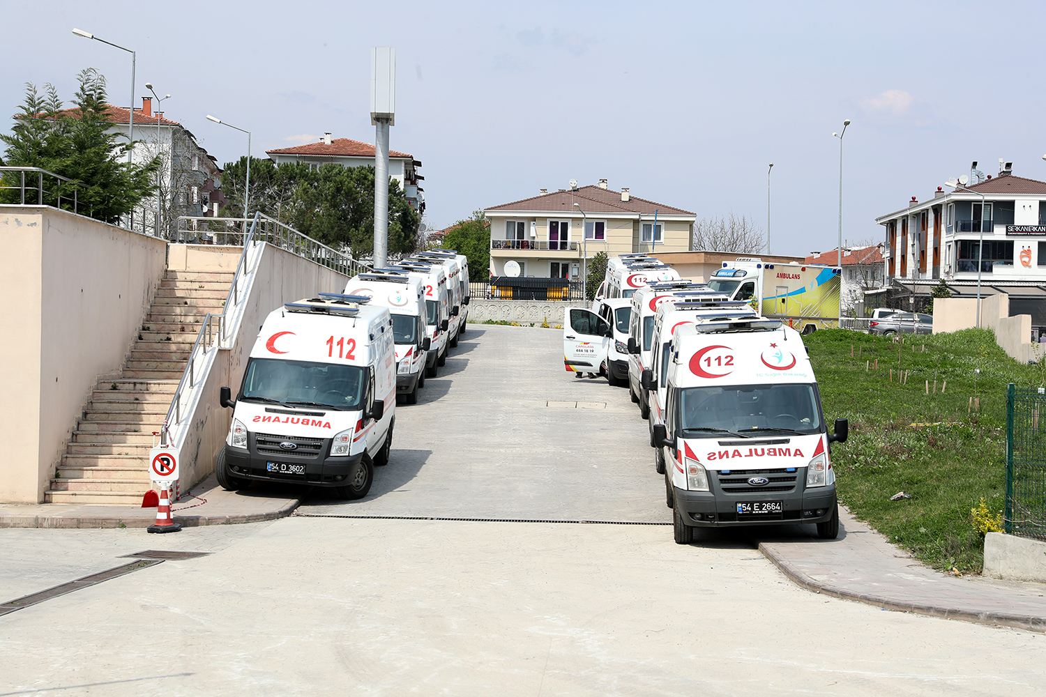 Ambulans araçları için park oluşturuluyor