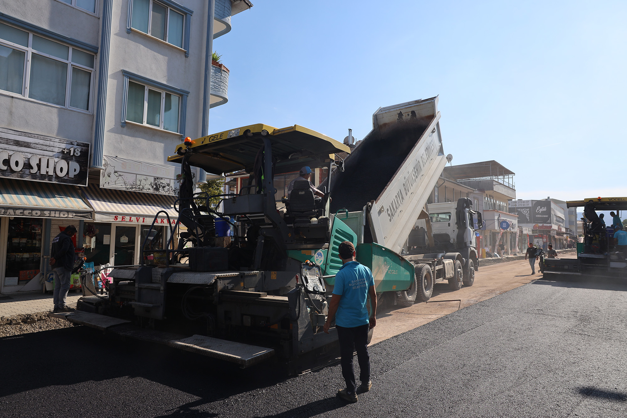 Arifiye Atatürk Caddesi’nin üstyapısında son aşama