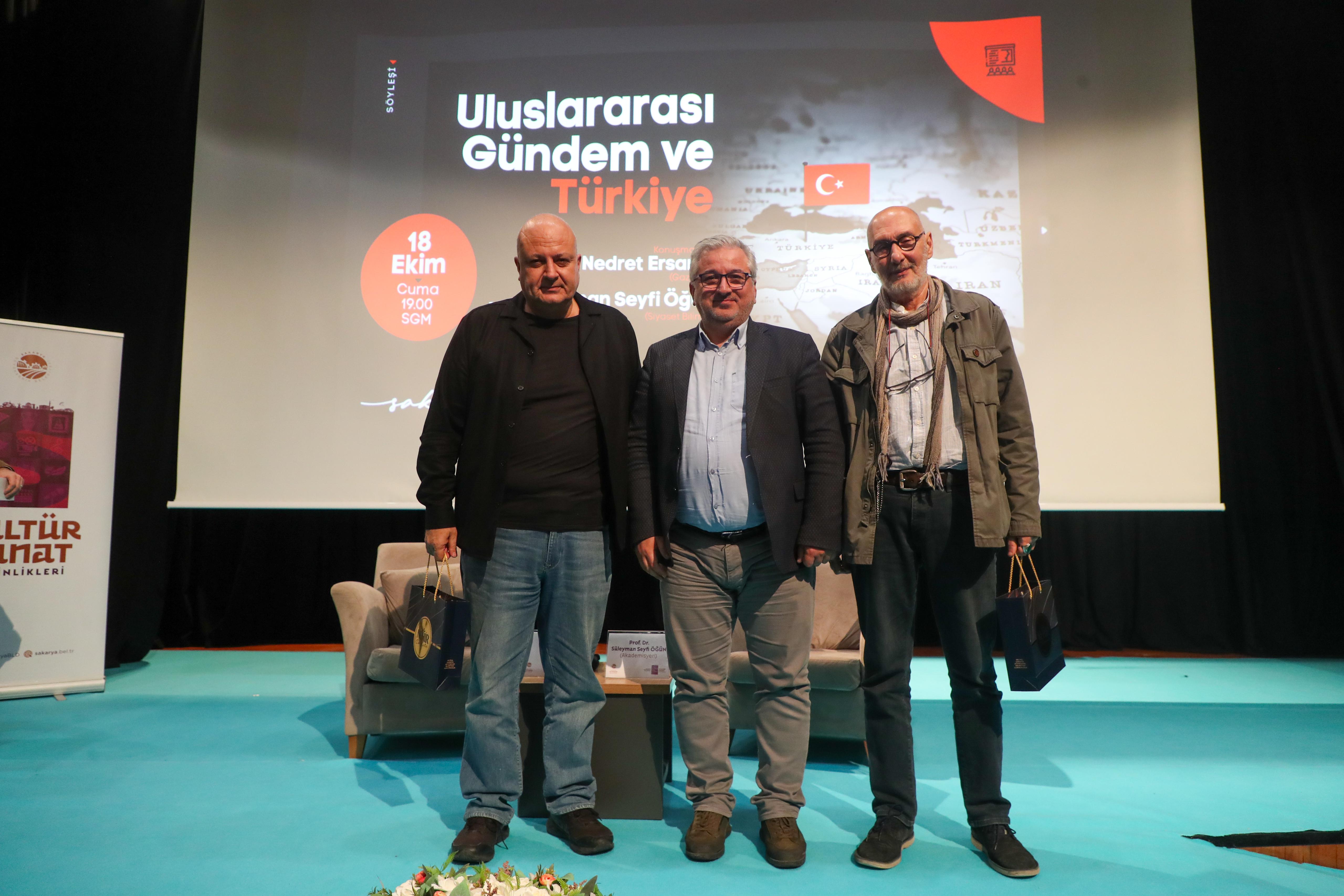Gazeteci Ersanel ve Prof. Dr. Öğün SGM’de Türkiye’nin dış politikada gösterdiği güçlü duruşu anlattı