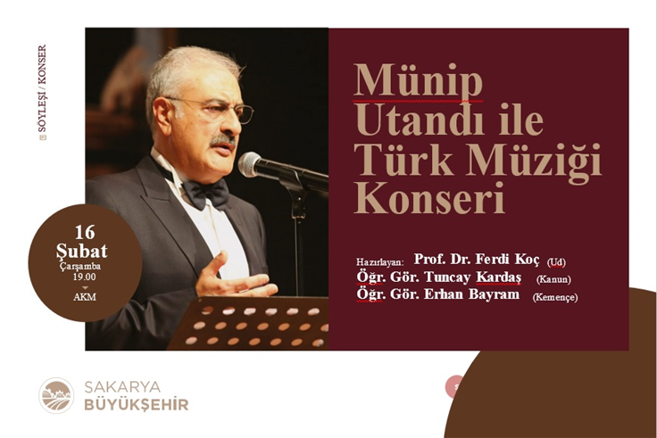 Kültür ve sanatseverler Türk Müziği Konser etkinliğinde buluşacak