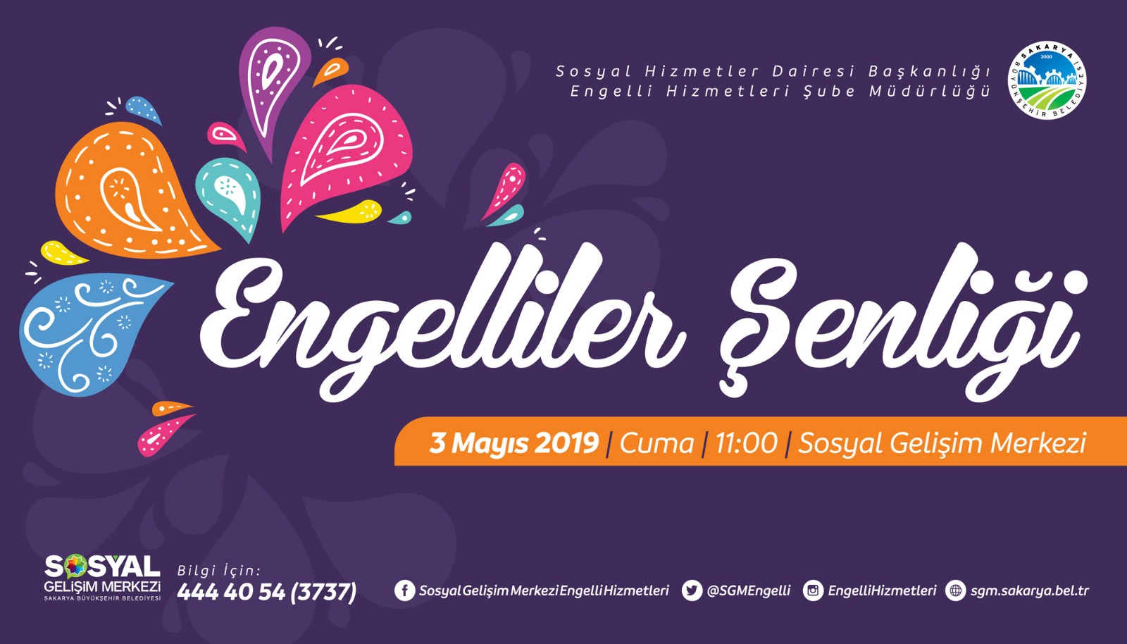 ‘Engelliler Şenliği’ 3 Mayıs’ta SGM’de