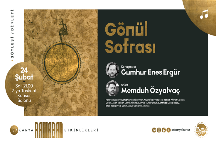 ‘Gönül Sofrası’ dinleti ve söyleşisi Ziya Taşkent’te