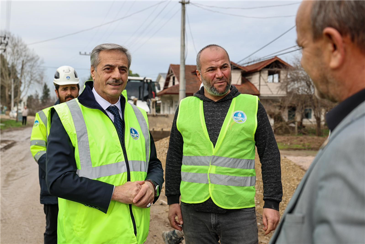 Karakamış Mahallesi’ne 3 bin 500 metrelik yağmursuyu hattı kısa sürede kazandırıldı