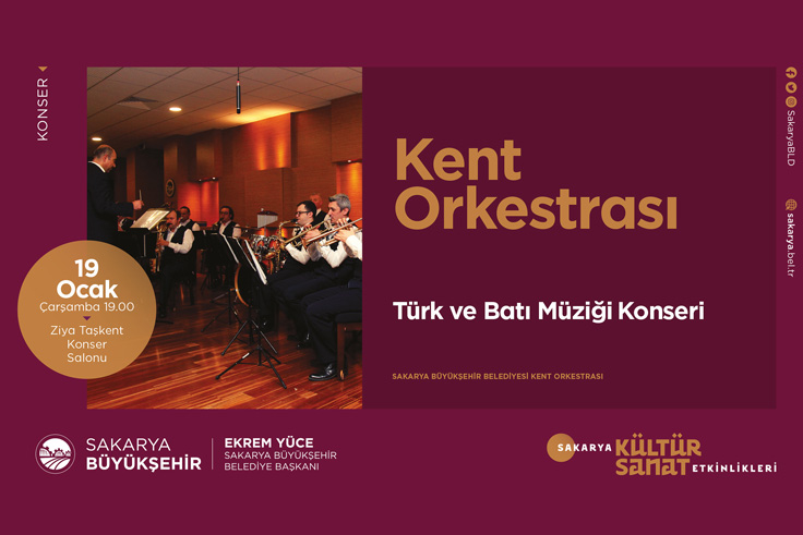 Kent Orkestrası Ziya Taşkent’te sahne alacak