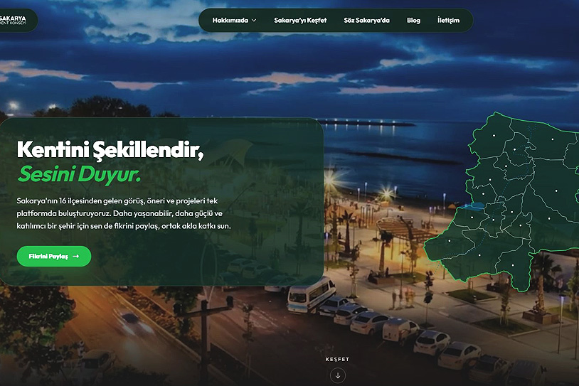 Sakarya Kent Konseyi’nden dijital katılım atağı: Yeni web sitesi yayında