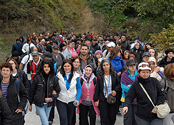 Çiğdem Yaylası'nda Yürüdüler