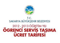 Öğrenci servis taşıma ücret tarifesi