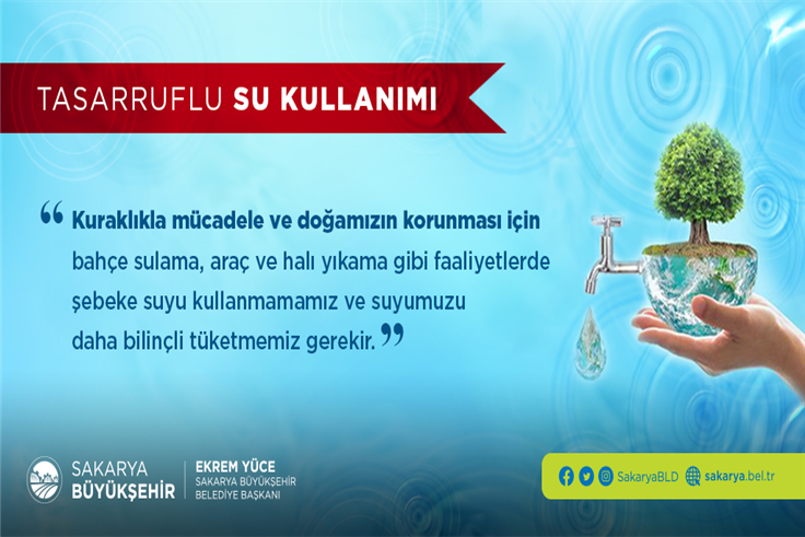 Kuraklıkla mücadele için tasarruf önemli
