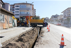 Bağlar Caddesi’nin İçmesuyu Hattı Yenileniyor