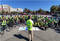 ‘Şeridi Paylaş, Güvenle Ulaş’ projesinde pedallar şehir merkezinde döndü