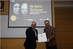 ‘Bir Şehir İki Çınar’ sempozyumunun ilk oturumu Faik Baysal oldu