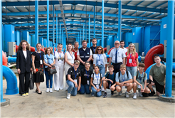 Yabancı öğretmen ve öğrenciler su arıtma süreçlerine tanıklık etti