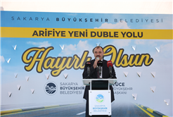“Arifiye’nin yeni duble yolu ve gasilhane hayırlı olsun”