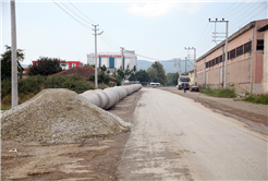 Yıldırım Beyazıt Caddesi’nde altyapı tamam sıra asfaltta