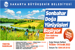 Sonbahar Doğa Yürüyüşleri başlıyor