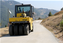 37 kilometrelik beton yol çalışmaları tamamlandı